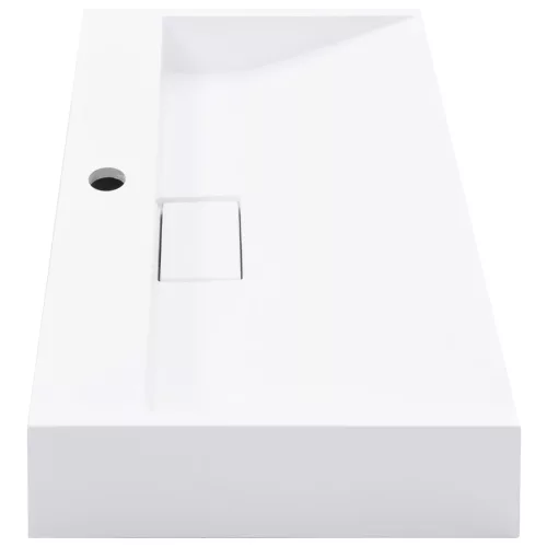  fehér ásványöntvény/márványöntvény mosdókagyló 60x38x11 cm