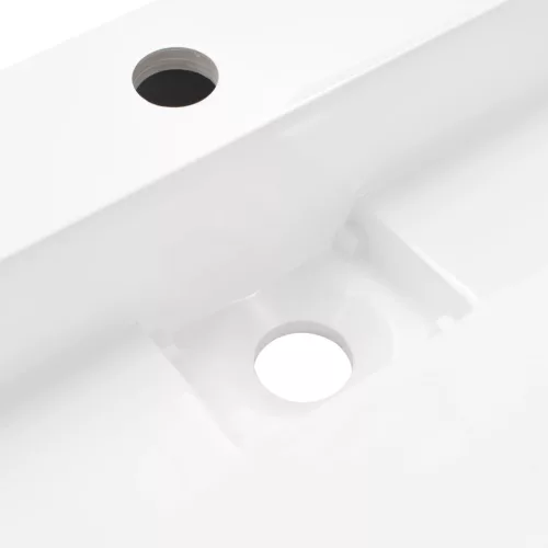  fehér ásványöntvény/márványöntvény mosdókagyló 100x46x11 cm