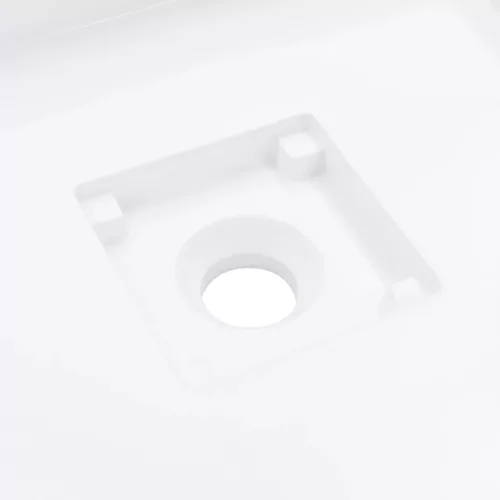  fehér ásványöntvény/márványöntvény mosdókagyló 50x50x12,3 cm