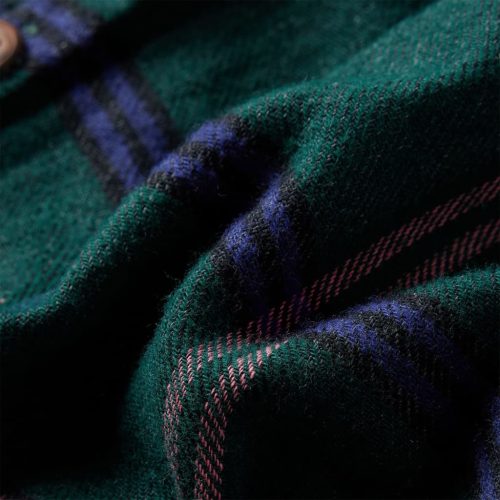 Sötétzöld hosszú ujjú gyerekruha fodrokkal 116