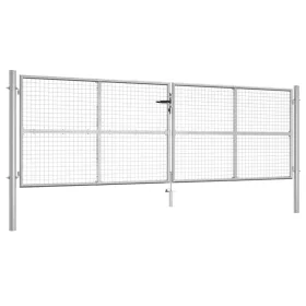  ezüstszínű horganyzott acél kertkapu 415 x 175 cm