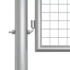  ezüstszínű horganyzott acél kertkapu 415 x 175 cm