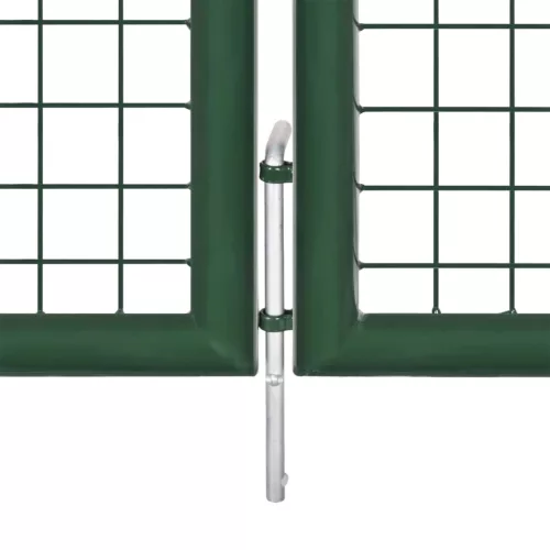  zöld acél kertkapu 350 x 75 cm