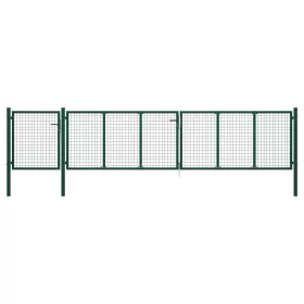  zöld acél kertkapu 500 x 75 cm