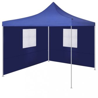 VID kék színű összecsukható sátor 2 fallal 3x3 méter