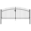 dupla ajtós lándzsahegy tetejű kerítéskapu 300 x 150 cm