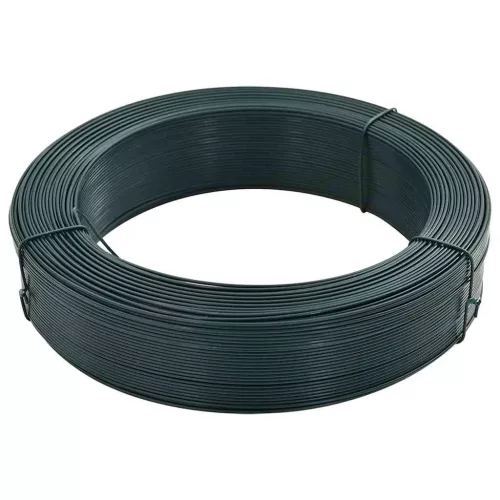  zöldesfekete acél kerítésösszekötő drót 250 m 0,9/1,4 mm 