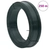  zöldesfekete acél kerítésösszekötő drót 250 m 0,9/1,4 mm 