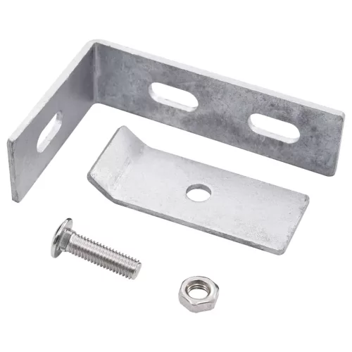  10 szett ezüstszínű sarokösszekötő elem kerítéshez