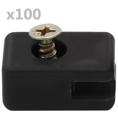  100 szett antracitszürke kerítésdrót-feszítő csavarral