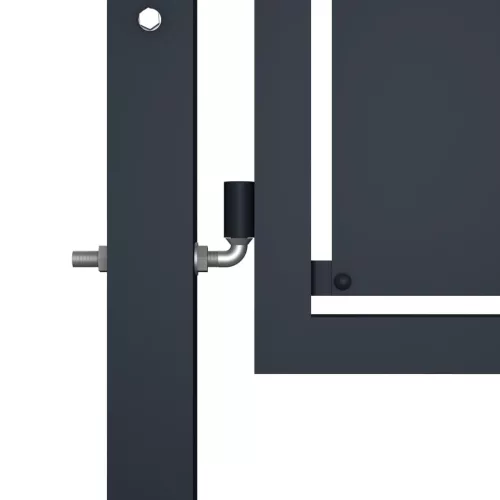  antracitszürke acél kertkapu 100 x 75 cm