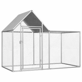  horganyzott acél tyúkól 2 x 1 x 1,5 m