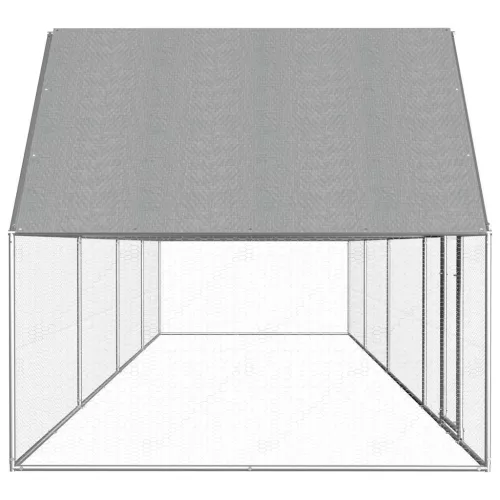  horganyzott acél tyúkól 8 x 2 x 2 m