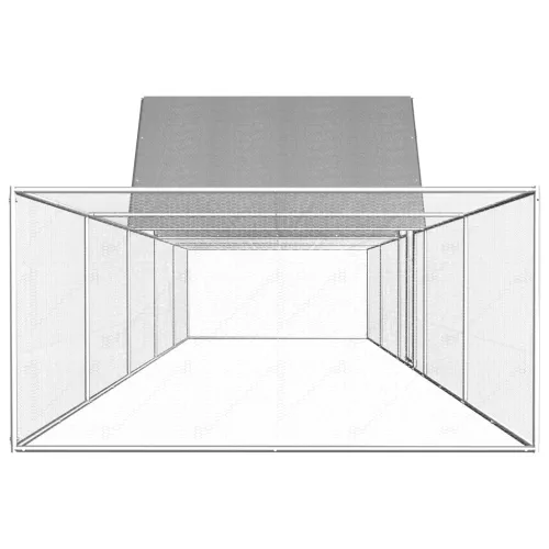  horganyzott acél tyúkól 10 x 2 x 2 m