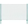  zöld acél drótkerítés tartóoszlopokkal 25 x 1,5 m