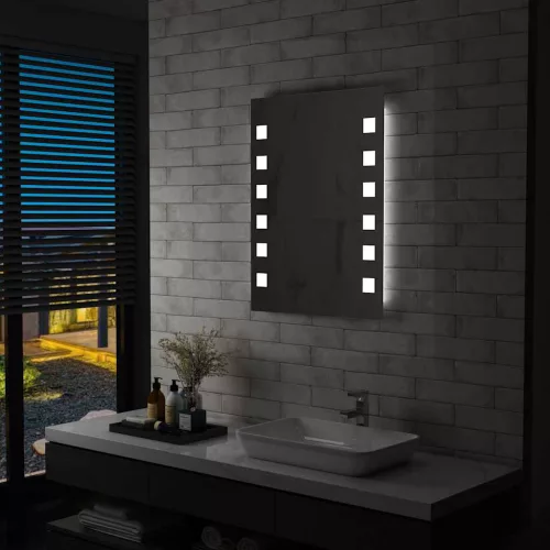  LED-es fürdőszobai falitükör 60 x 80 cm