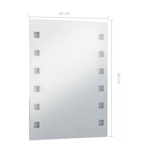  LED-es fürdőszobai falitükör 60 x 80 cm