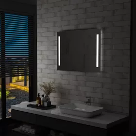  LED-es fürdőszobai falitükör 80 x 60 cm