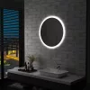  LED-es fürdőszobai falitükör 70 cm