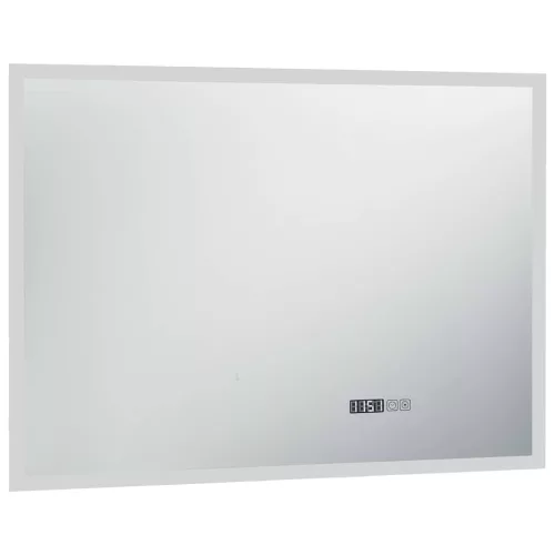  LED-es tükör érintésérzékelővel és időkijelzővel 100 x 60 cm