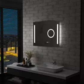    LED-es fürdőszobai tükör érintésérzékelővel 80 x 60 cm