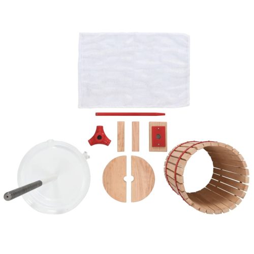  tölgyfa bor- és gyümölcsprés szövetzsákkal 30 l