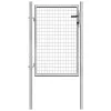  ezüst színű horganyzott acél kerti kapu 100 x 100 cm