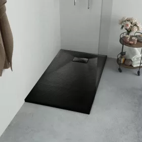  fekete SMC zuhanytálca 90 x 70 cm