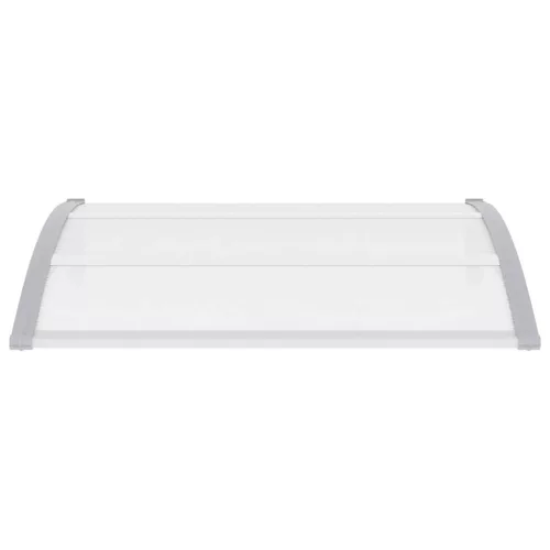  szürke és átlátszó polikarbonát ajtóelőtető 120 x 75 cm