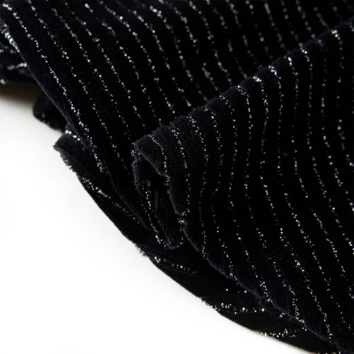 Fekete gyerekszoknya leopárdmintás derékpánttal 116