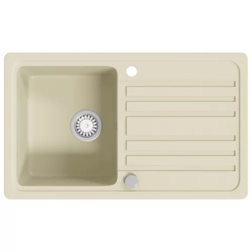  bézsszínű, egymedencés gránit mosogatótálca