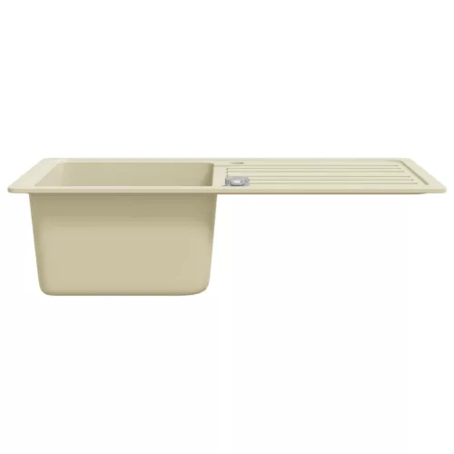  bézsszínű, egymedencés gránit mosogatótálca