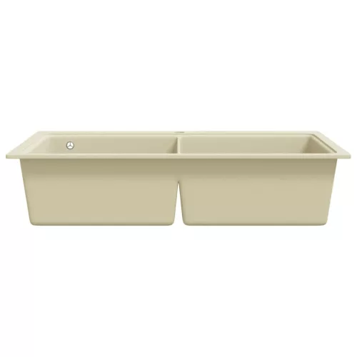  bézsszínű, kétmedencés gránit mosogatótálca