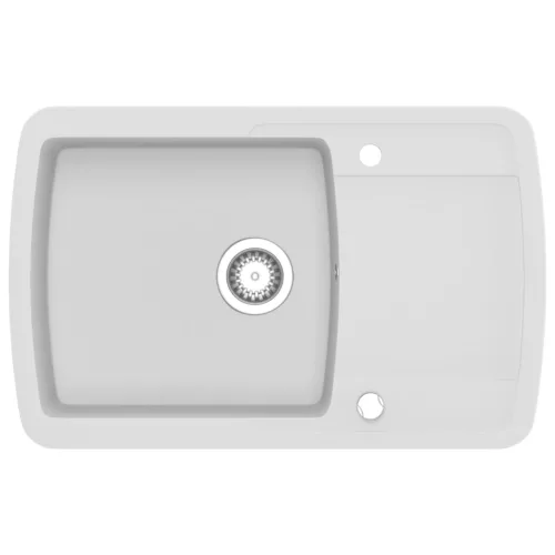  fehér, egymedencés gránit mosogatótálca