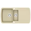  bézsszínű, kétmedencés gránit mosogatótálca