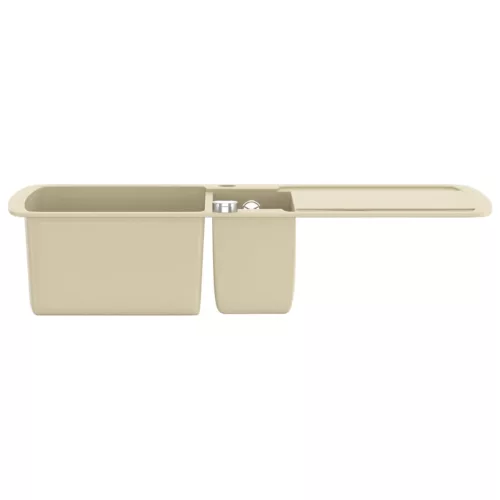  bézsszínű, kétmedencés gránit mosogatótálca