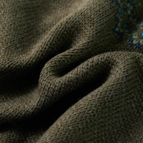 Gyerek pulóver kötött khaki 104