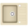  bézsszínű, egymedencés gránit mosogatótálca