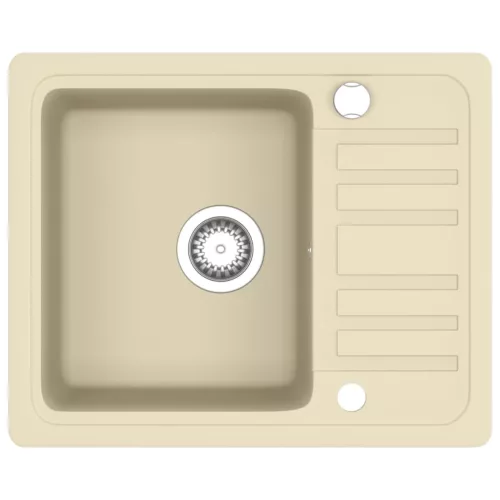  bézsszínű, egymedencés gránit mosogatótálca
