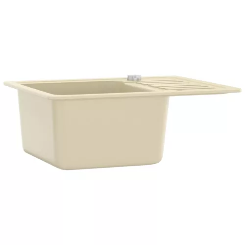  bézsszínű, egymedencés gránit mosogatótálca