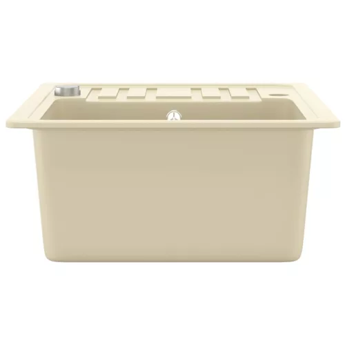  bézsszínű, egymedencés gránit mosogatótálca