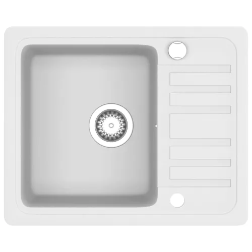  fehér, egymedencés gránit mosogatótálca