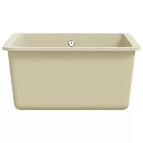  bézsszínű, egymedencés gránit mosogatótálca