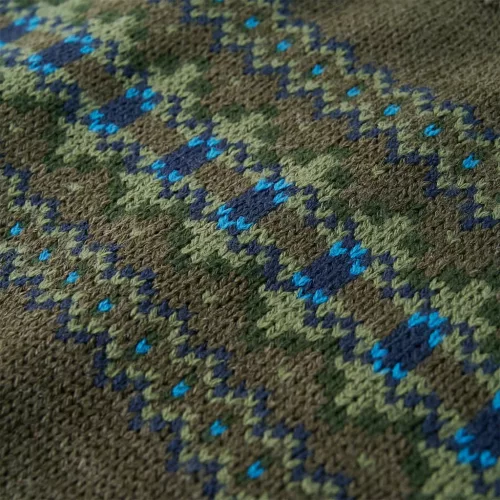 Gyerek pulóver kötött khaki 128