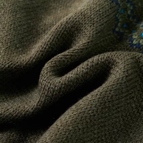 Gyerek pulóver kötött khaki 128