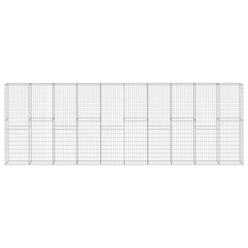  horganyzott acél gabion fal borítással 600 x 30 x 200 cm