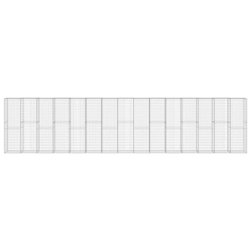  horganyzott acél gabion fal borítással 900 x 50 x 200 cm