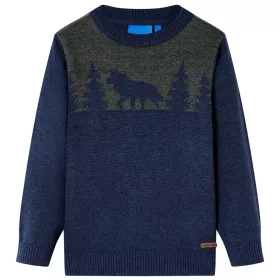 Gyerek pulóver kötött Navy 116