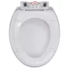  fehér gyorsan szerelhető WC-ülőke lassan csukódó fedéllel