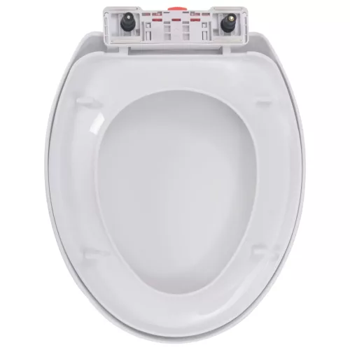  fehér gyorsan szerelhető WC-ülőke lassan csukódó fedéllel
